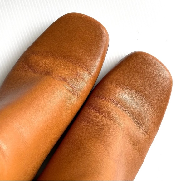 FORWARD Square Toe Leather Boots Cognac Brown Women’s Size 10 Classic Fall - Picture 12 of 14